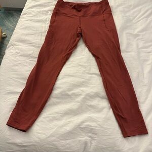 Under Armour Rust Leggings with Pocket - Like New - Size Large